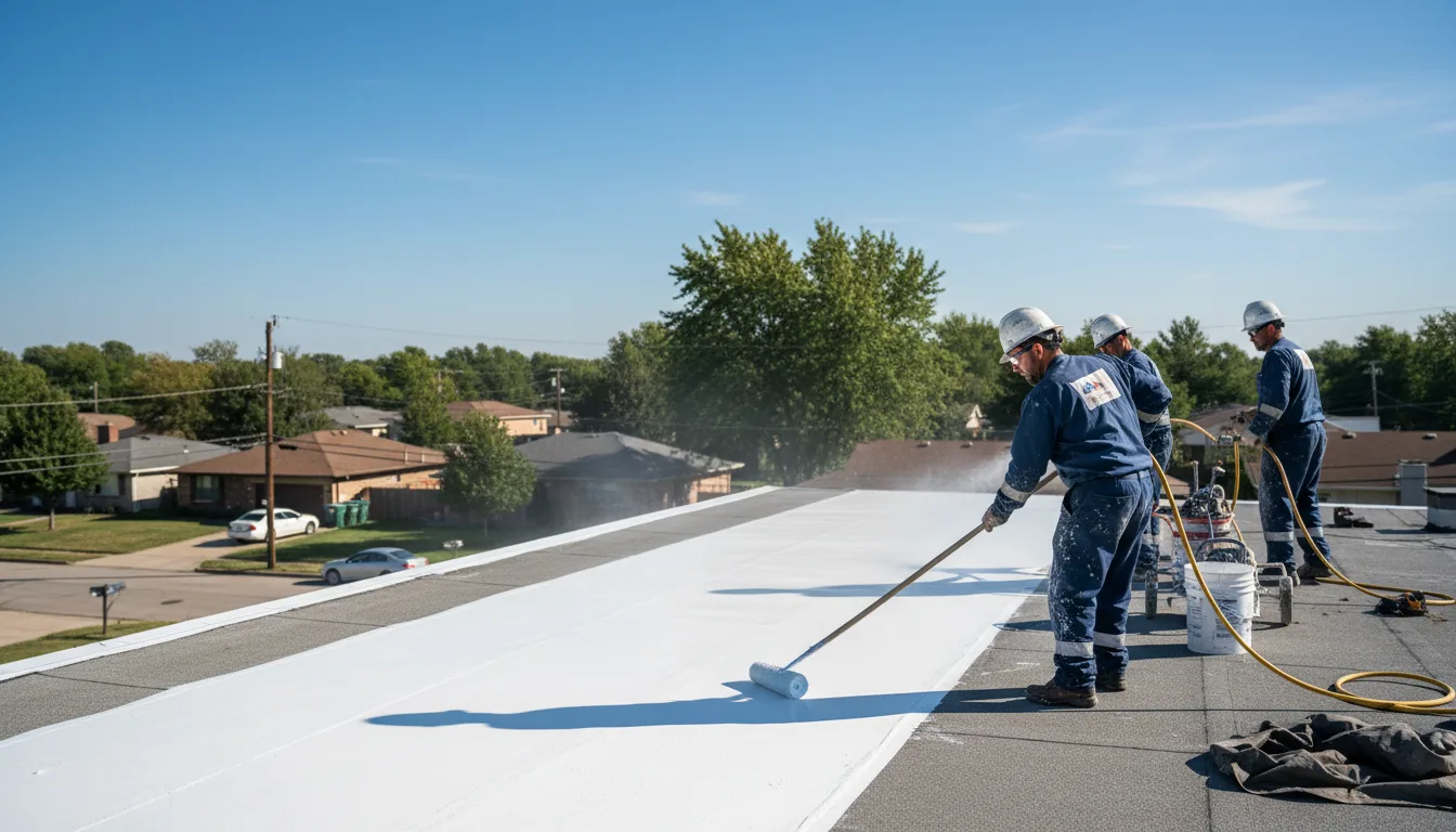 Commercial roof coating in Rock Island, IL near me